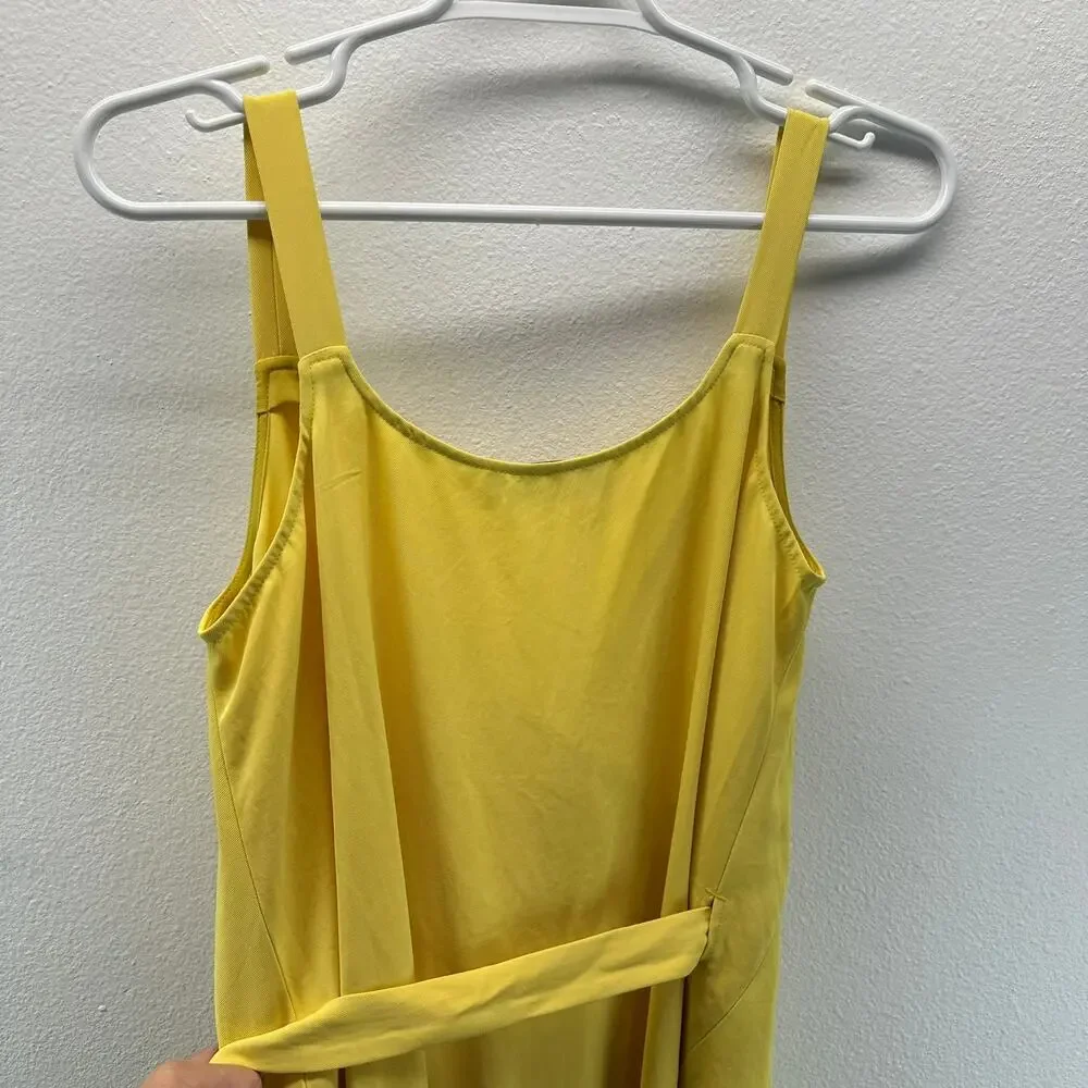 Everlane Yellow Tank Wrap Dress Size 4 Sunshine Yellow